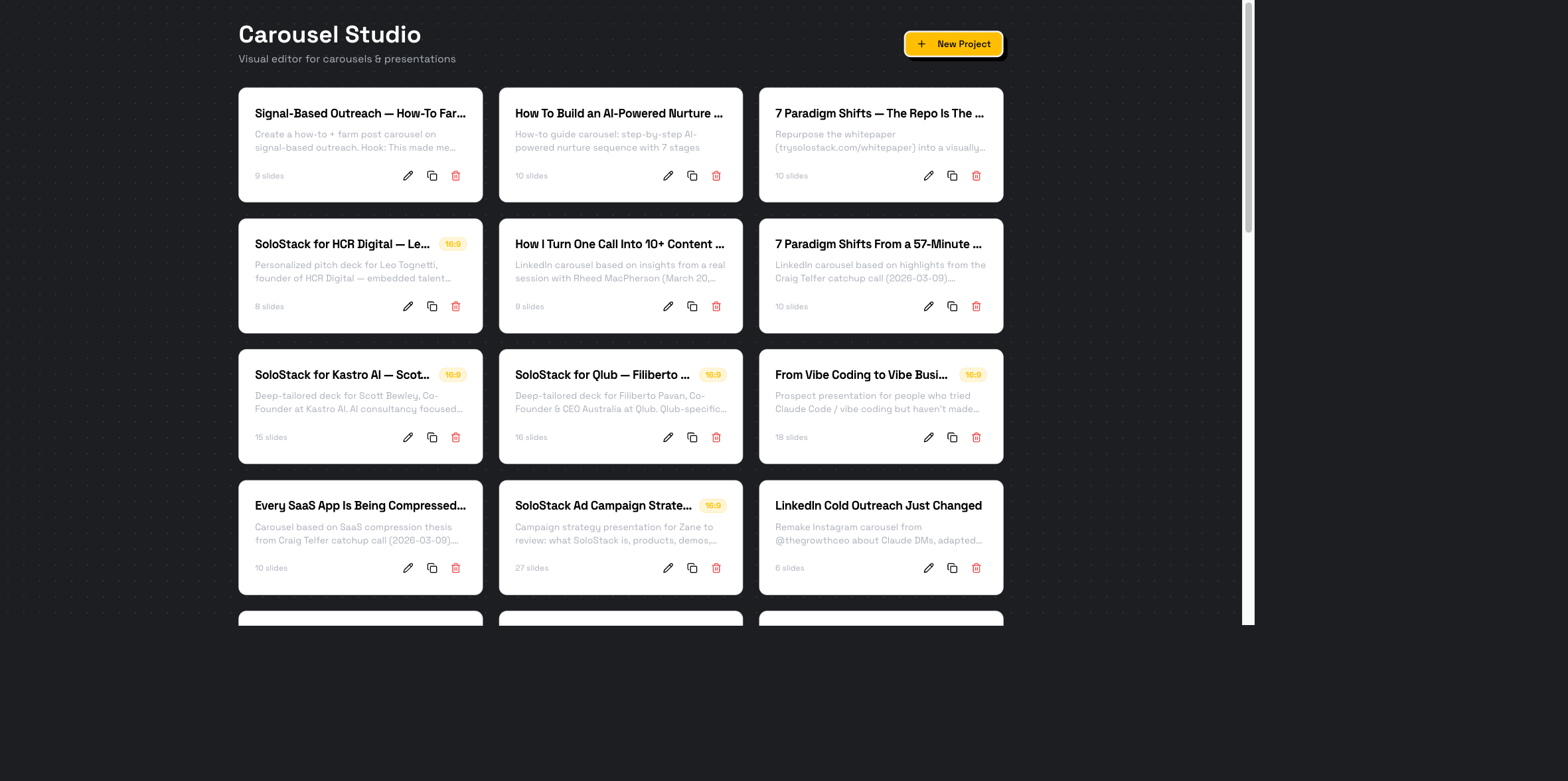 Carousel Studio screenshot